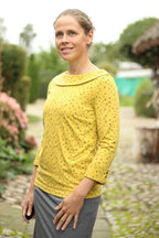 Designbeispiel: lillesol women No.47 Shirt mit Uboot-Kragen