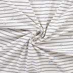 Jersey "Anker" gestreift - ecru/grau/blau