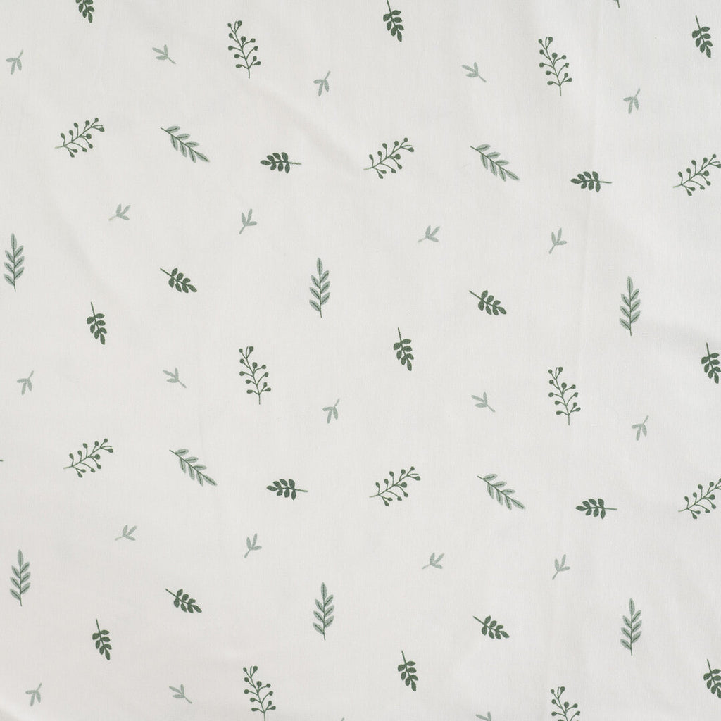 Jersey "Leaves" - ecru/pastell