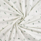 Jersey "Leaves" - ecru/pastell