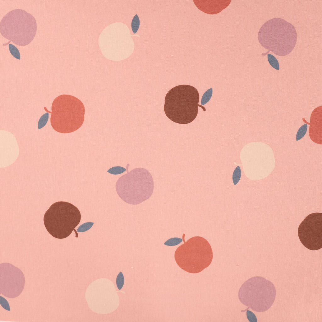 French Terry brusehd "Apples" - puder