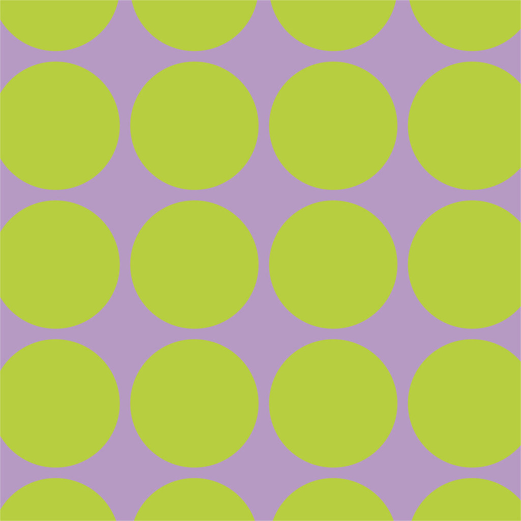 French Terry Punkte - lavendel/lime