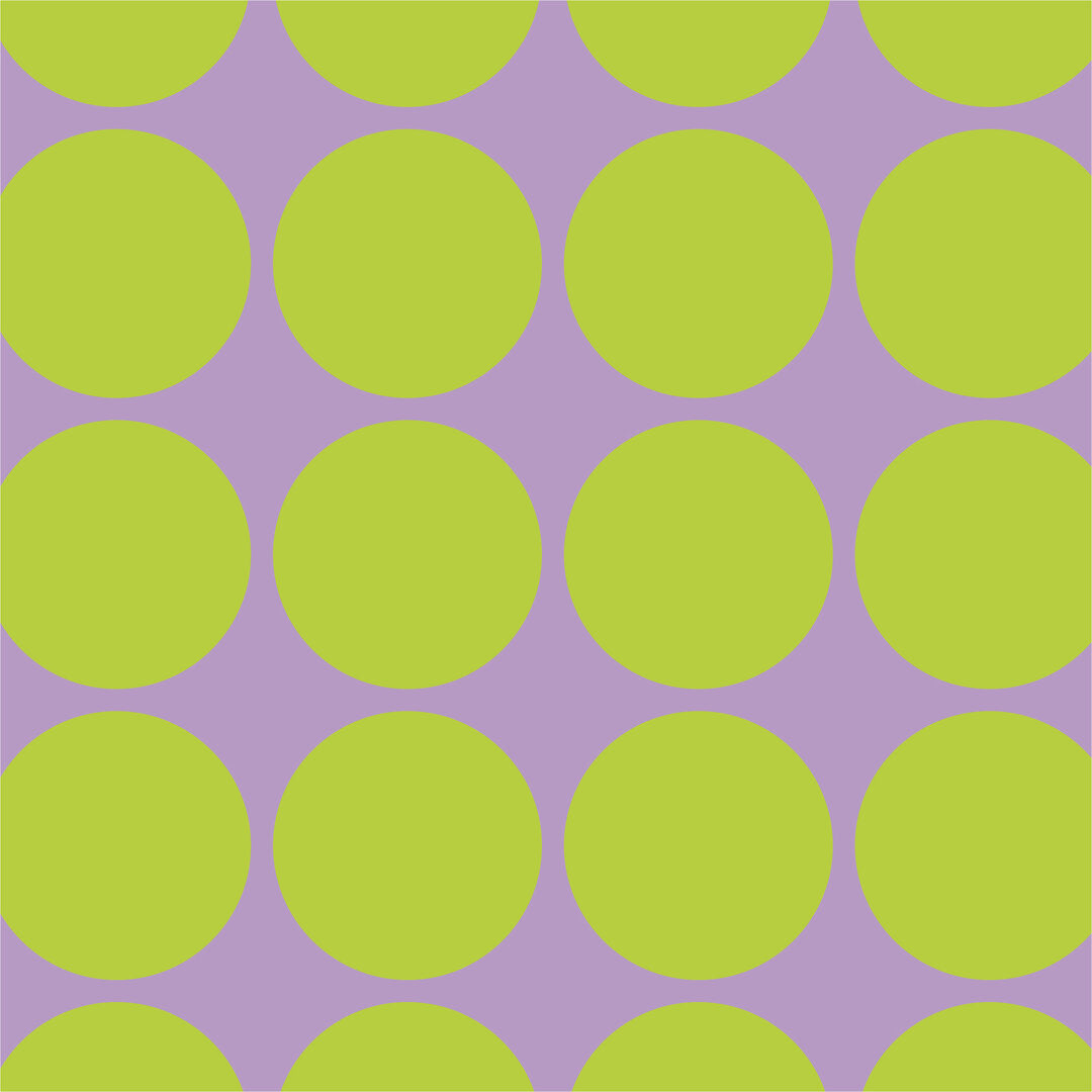 French Terry Punkte - lavendel/lime