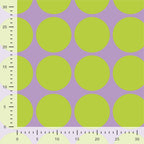 French Terry Punkte - lavendel/lime