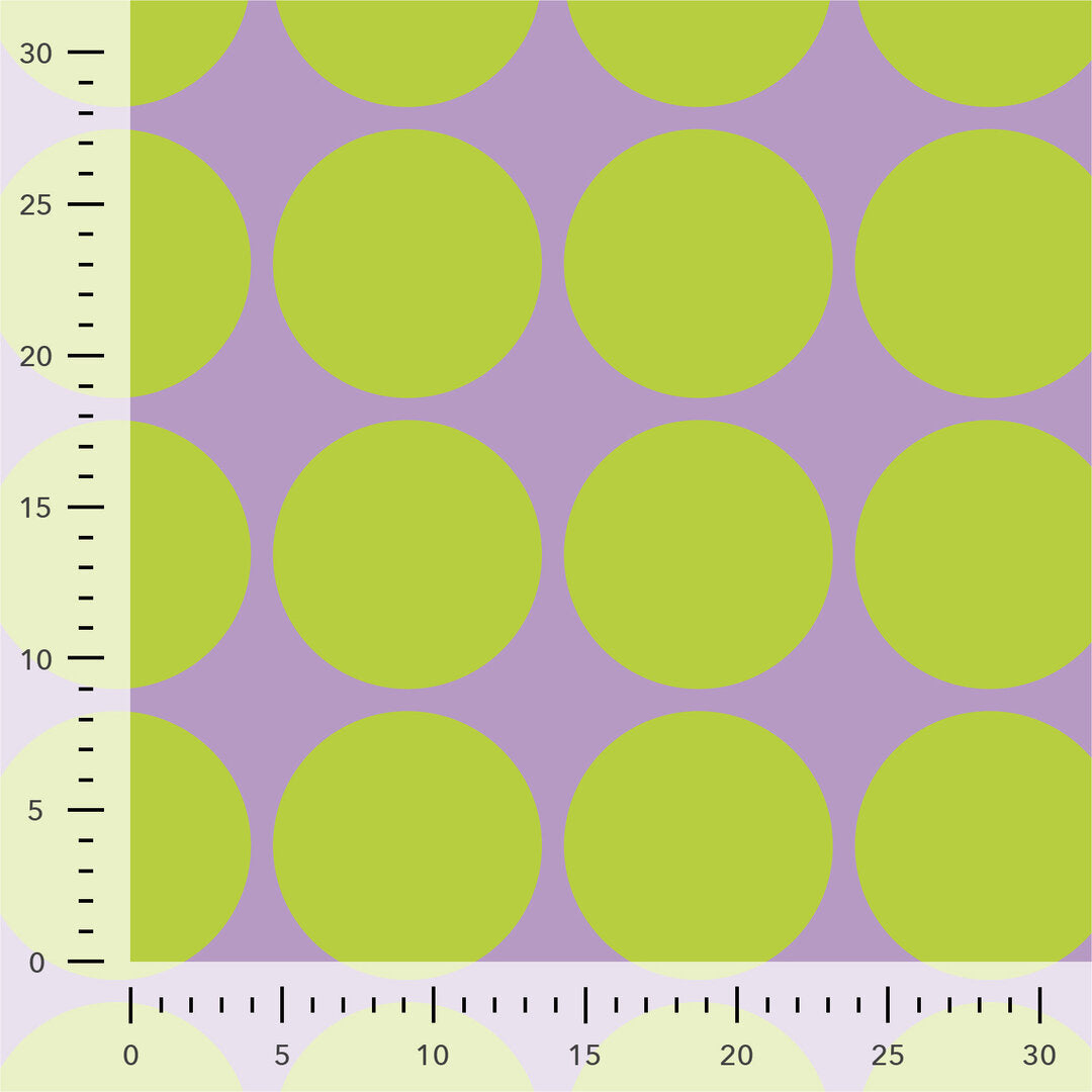 French Terry Punkte - lavendel/lime