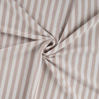 Baumwoll Rippjersey Streifen - sand/white