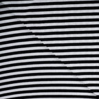Baumwoll Rippjersey Streifen - black/white