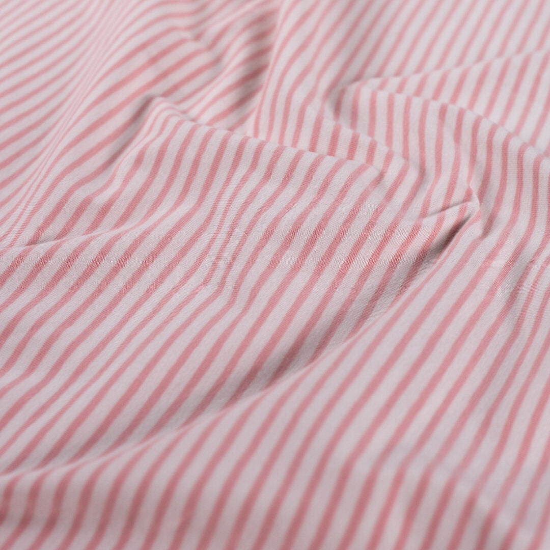 Jersey "small stripes" - altrosa