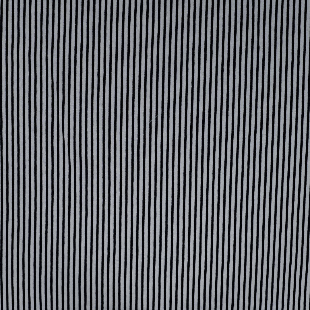 Jersey "small stripes" - schwarz