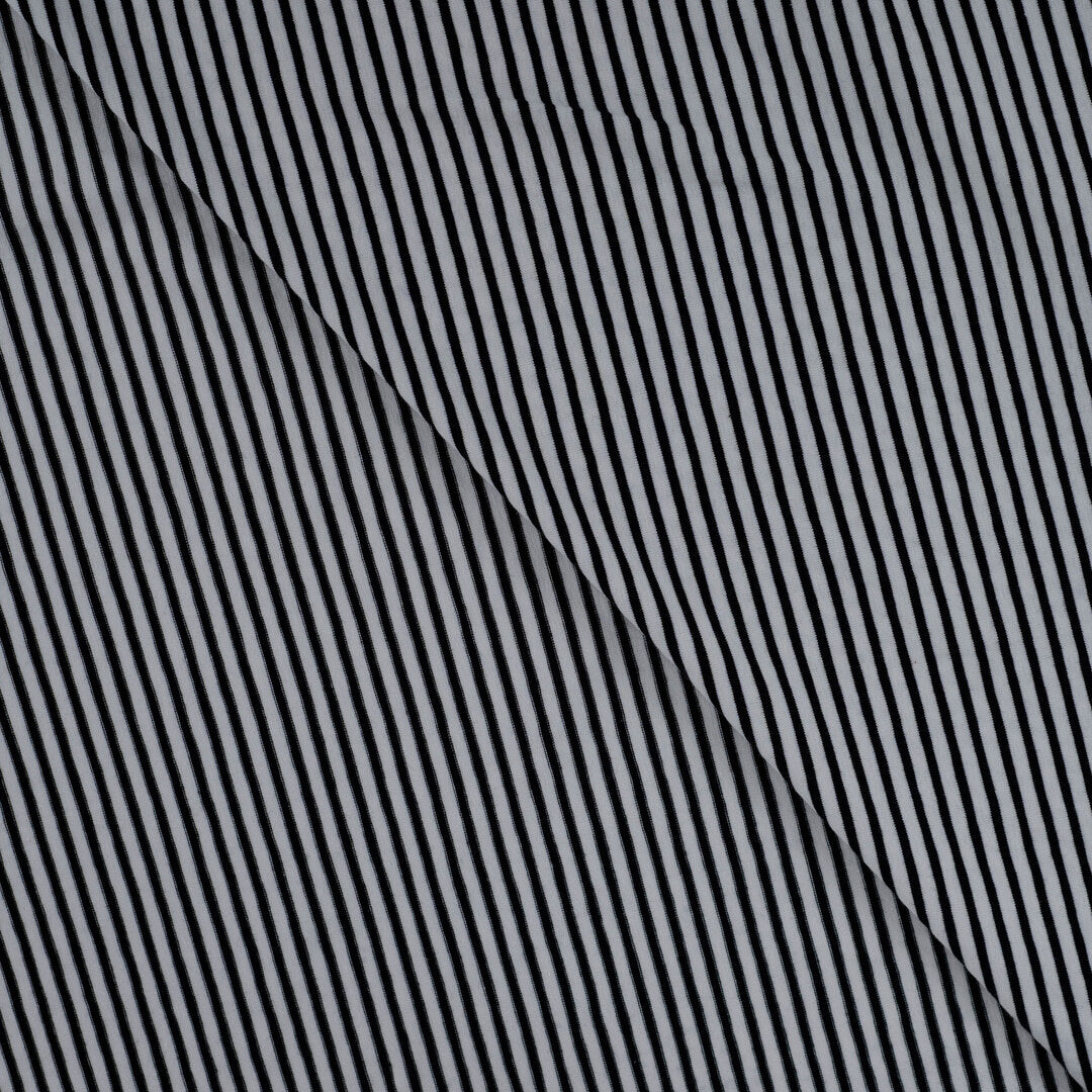 Jersey "small stripes" - schwarz