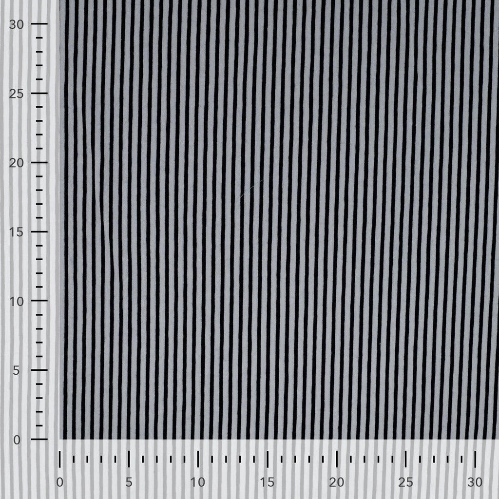 Jersey "small stripes" - schwarz