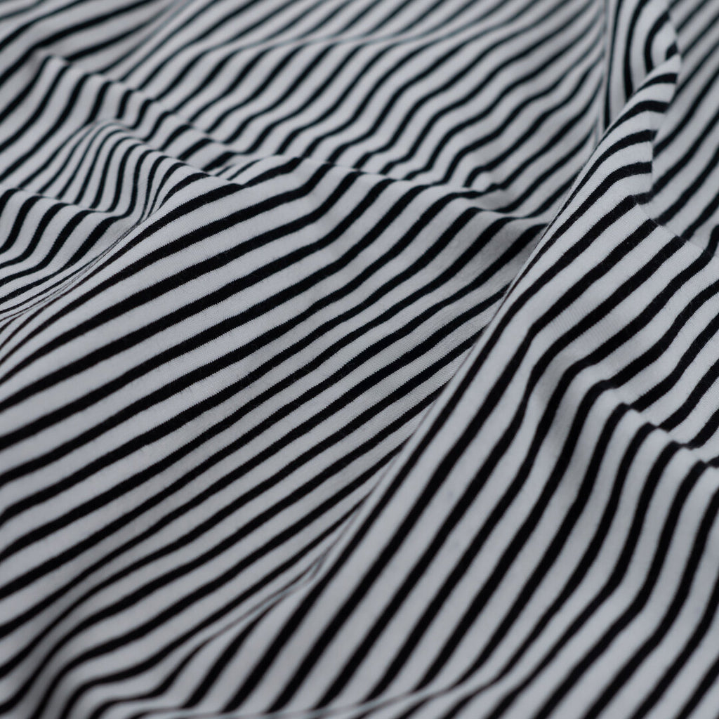 Jersey "small stripes" - schwarz