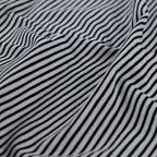 Jersey "small stripes" - schwarz