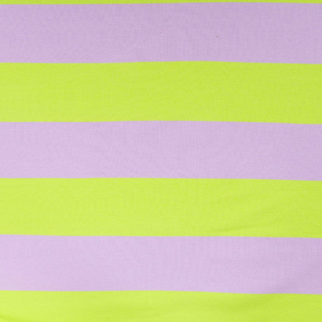 French Terry Block-Streifen - lavendel/lime