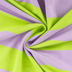 French Terry Block-Streifen - lavendel/lime