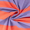 French Terry Block-Streifen - lavendel/orange