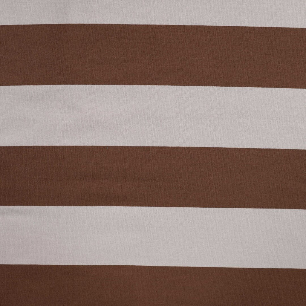 French Terry Block-Streifen - sand/braun