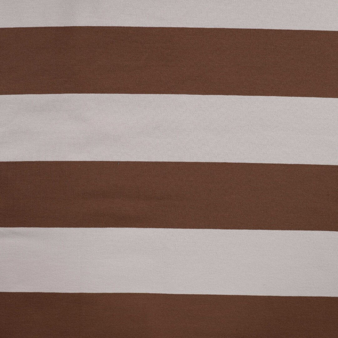 French Terry Block-Streifen - sand/braun