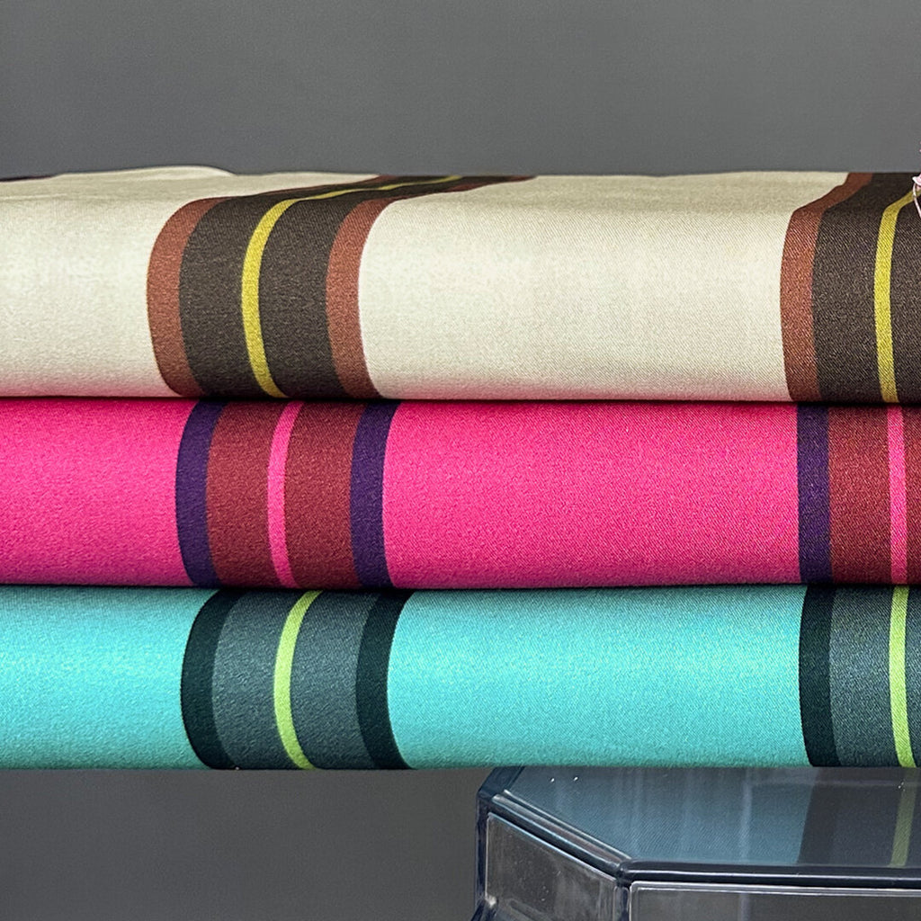 Viskose Webware Swafing - Stripes by Kibadoo aqua