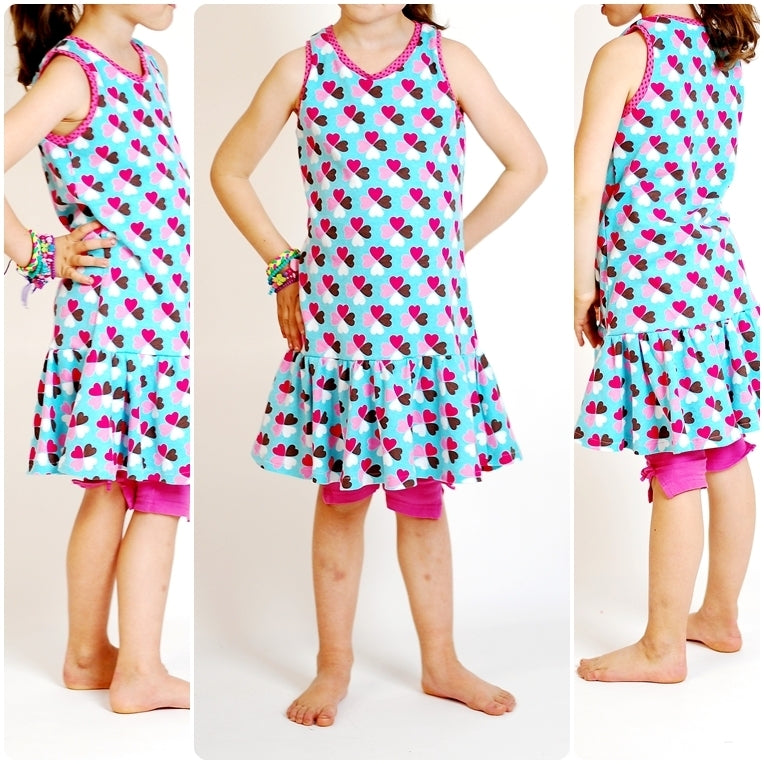 Designbeispiel: lillesol basic No.18 Sommerkombi Kleid und Top