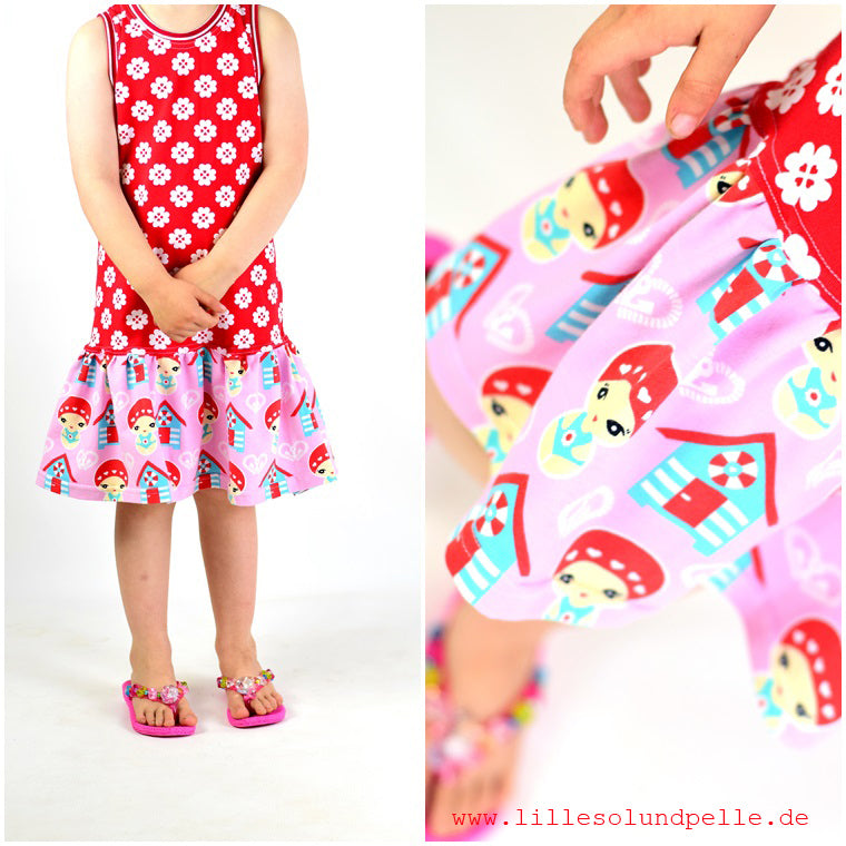Designbeispiel: lillesol basic No.18 Sommerkombi Kleid und Top