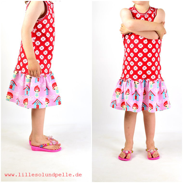 Designbeispiel: lillesol basic No.18 Sommerkombi Kleid und Top