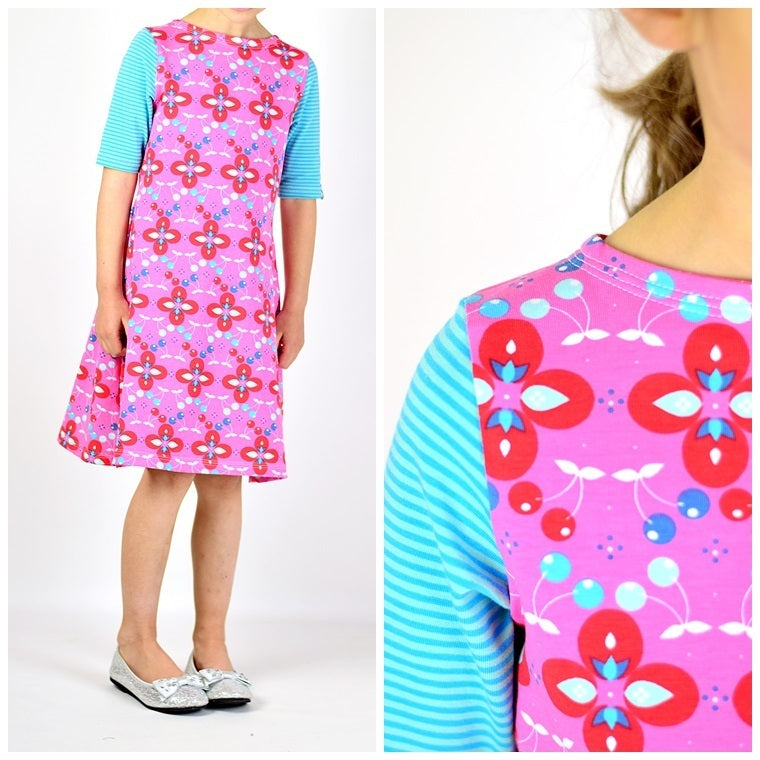 Ebook / Schnittmuster lillesol basics No.28 Jerseykleid mit Uboot-Ausschnitt