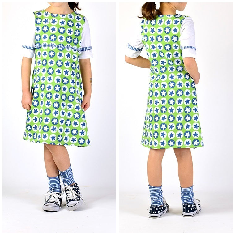 Ebook / Schnittmuster lillesol basics No.28 Jerseykleid mit Uboot-Ausschnitt