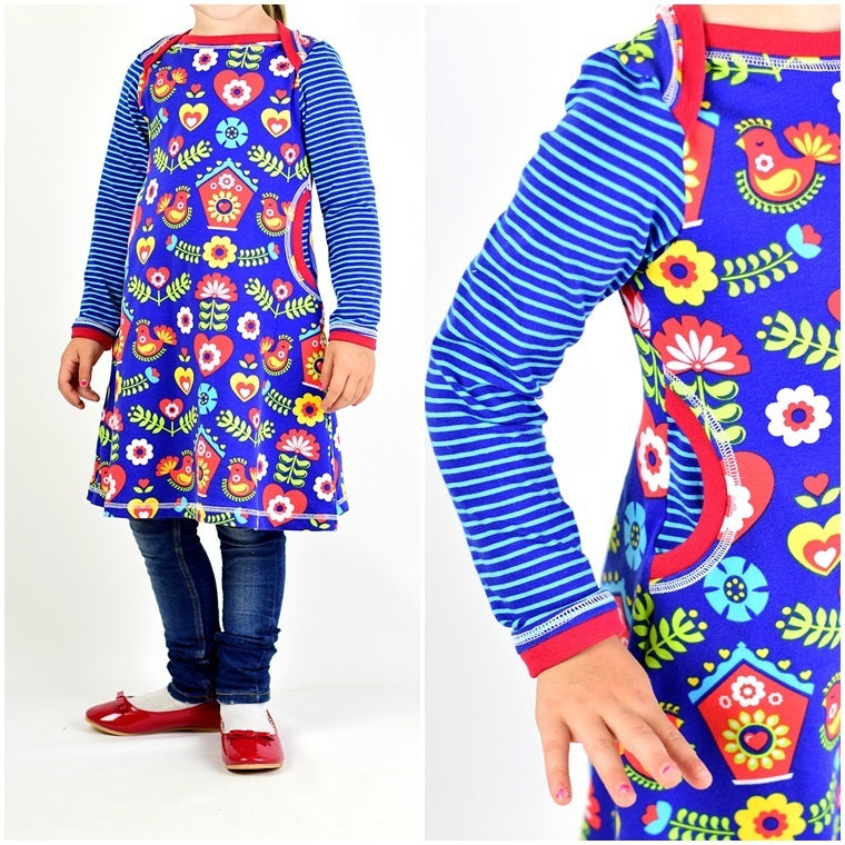 Ebook / Schnittmuster lillesol basics No.35 Kleid mit amerikanischem Ausschnitt