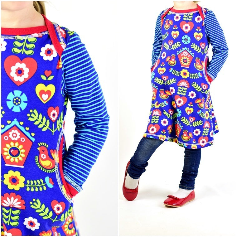 Ebook / Schnittmuster lillesol basics No.35 Kleid mit amerikanischem Ausschnitt