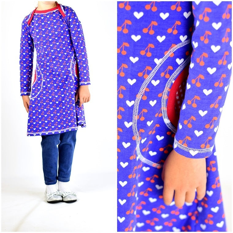 Ebook / Schnittmuster lillesol basics No.35 Kleid mit amerikanischem Ausschnitt