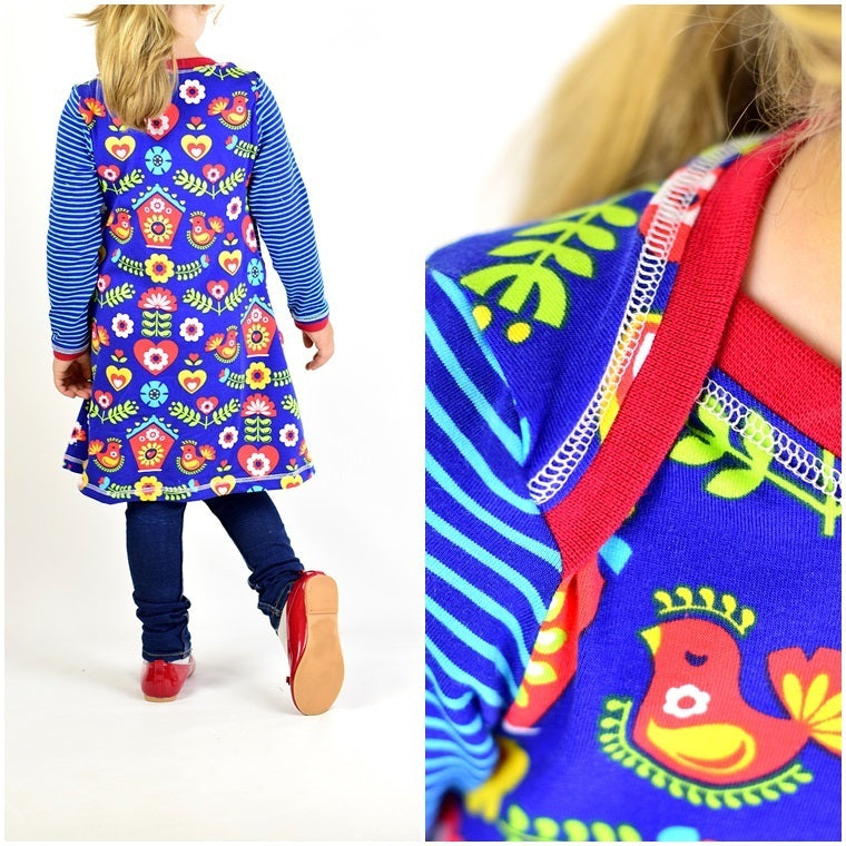 Ebook / Schnittmuster lillesol basics No.35 Kleid mit amerikanischem Ausschnitt