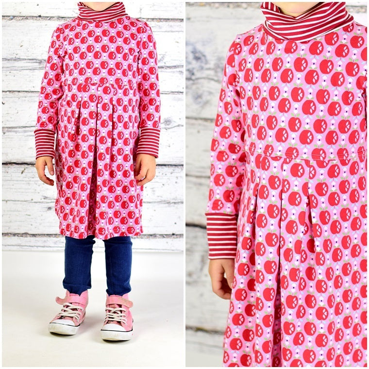 Ebook / Schnittmuster lillesol basics No.39 Kleid mit Rollkragen * mit Video-Nähanleitung *