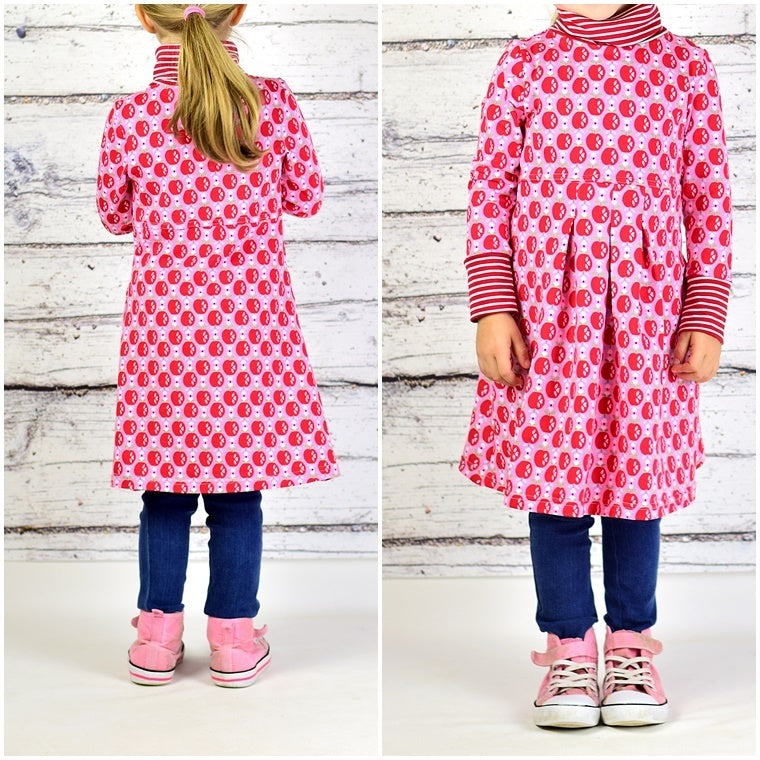 Ebook / Schnittmuster lillesol basics No.39 Kleid mit Rollkragen * mit Video-Nähanleitung *