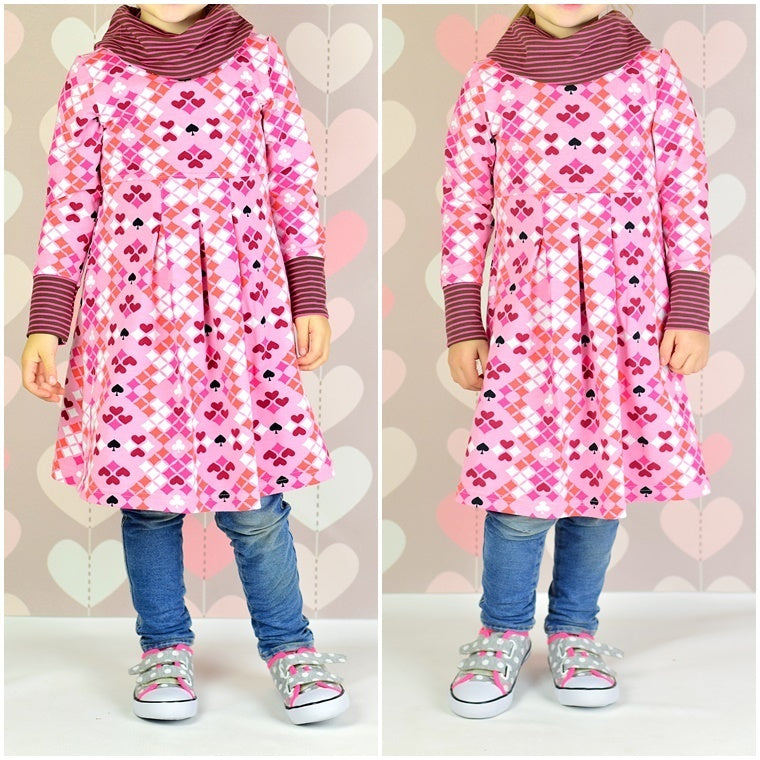 Ebook / Schnittmuster lillesol basics No.39 Kleid mit Rollkragen * mit Video-Nähanleitung *