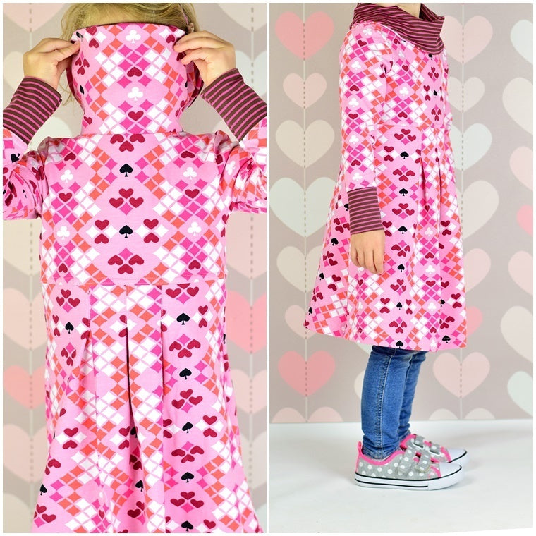 Ebook / Schnittmuster lillesol basics No.39 Kleid mit Rollkragen * mit Video-Nähanleitung *