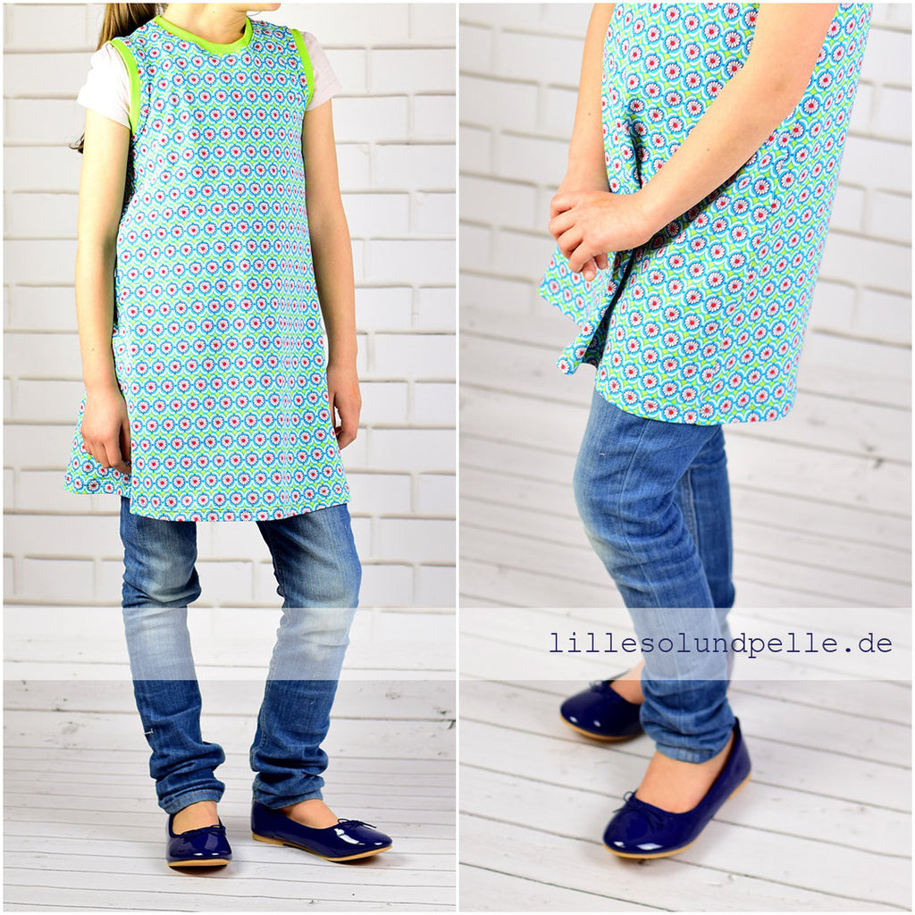 Ebook / Schnittmuster lillesol basic No.2 Tunika-Kleid *mit Video-Anleitung*