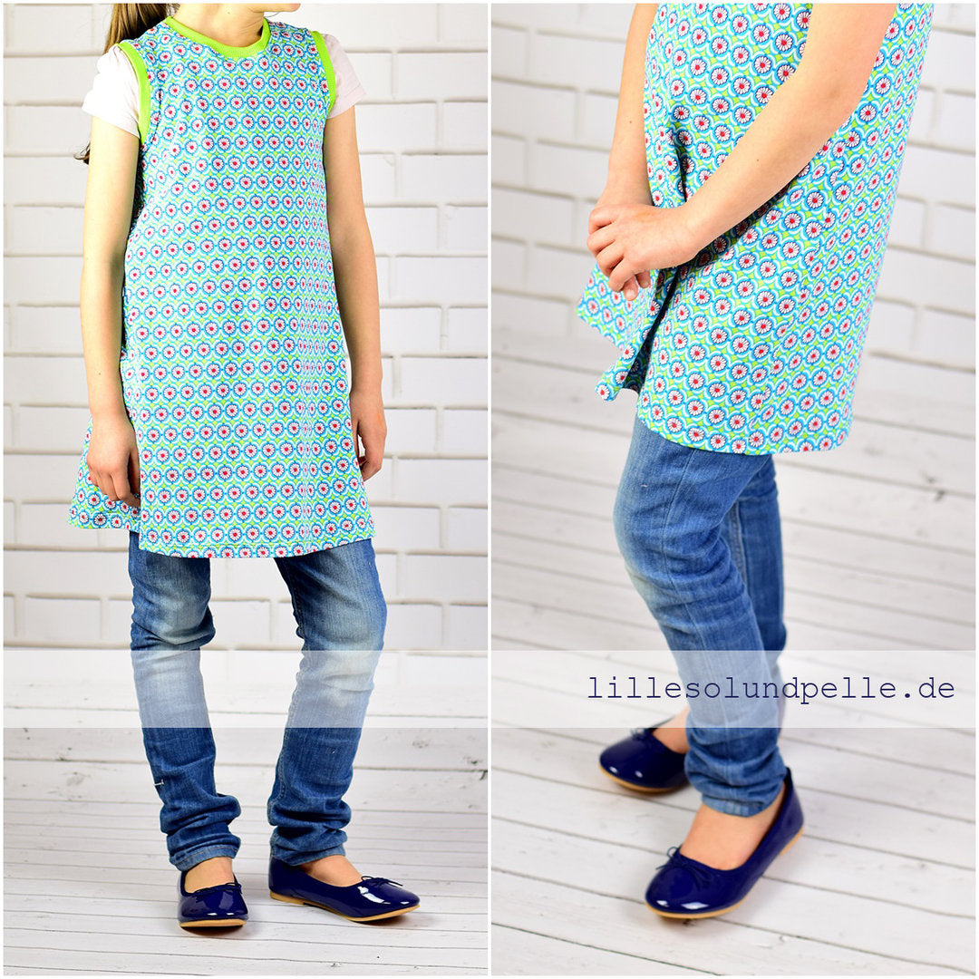 Ebook / Schnittmuster lillesol basic No.2 Tunika-Kleid *mit Video-Anleitung*