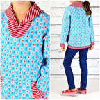 Ebook / Schnittmuster lillesol basics No.40 Pulli mit Cardigan-Kragen