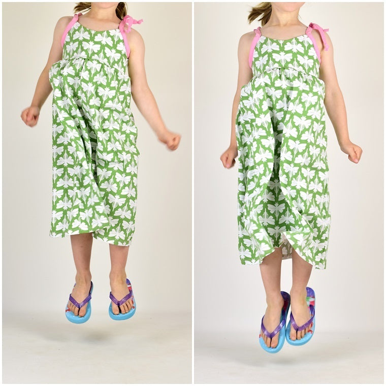 Ebook / Schnittmuster lillesol basics No.45 Maxikleid *mit Video-Nähanleitung*
