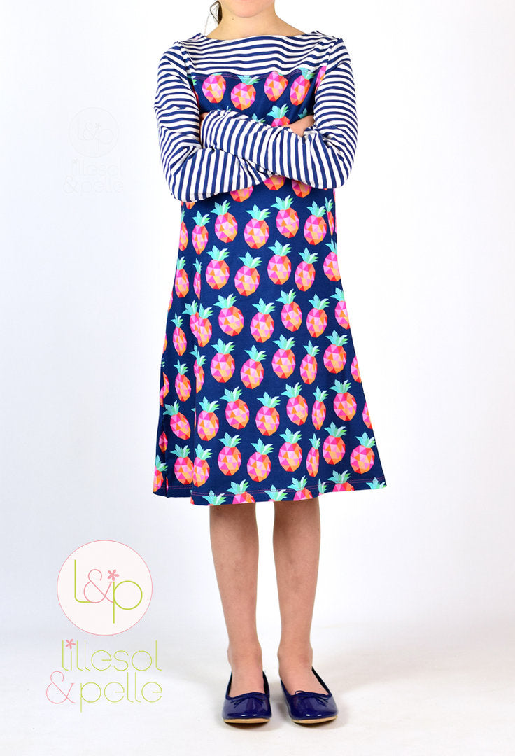 Ebook / Schnittmuster lillesol basics No.47 Frühlingskombi Kleid & Shirt