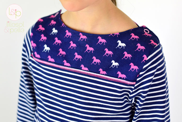 Designbeispiel: lillesol basics No.47 Frühlingskombi Kleid & Shirt