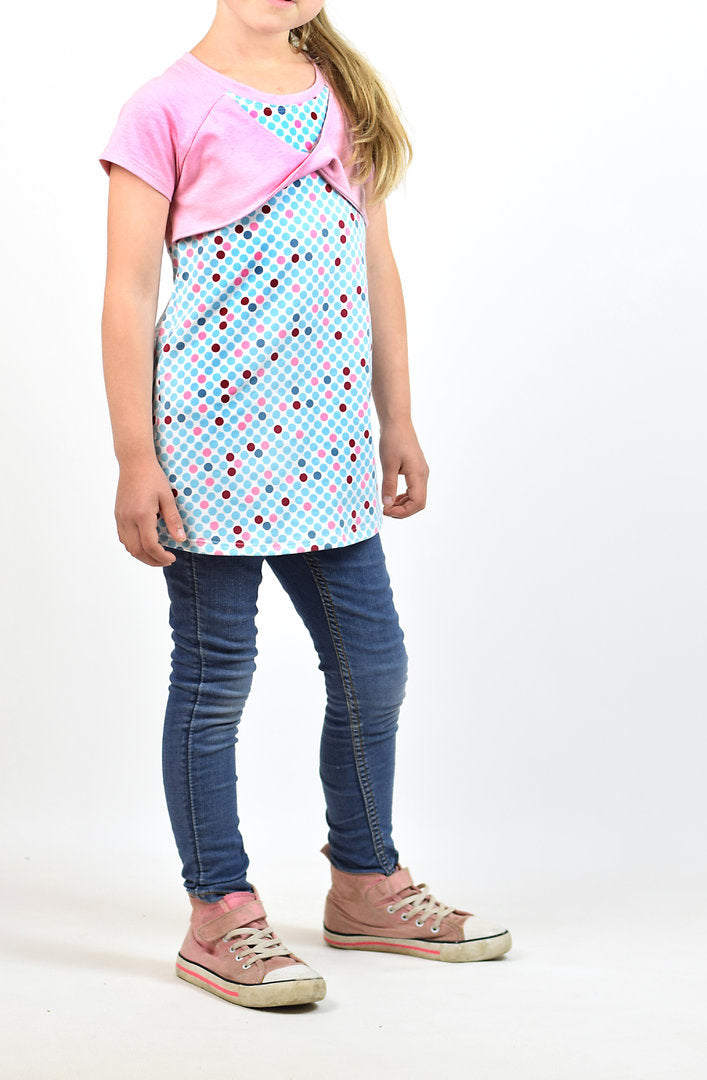 Ebook / Schnittmuster lillesol basics No.48 Knotenraglan Shirt & Tunika *mit Video-Nähanleitung*