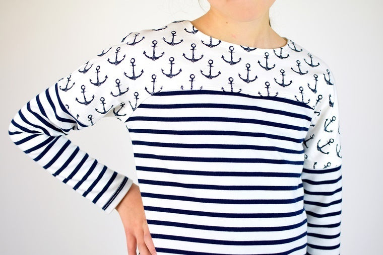 Ebook / Schnittmuster lillesol basics No.53 Frühlingsshirt * mit Video-Nähanleitung *
