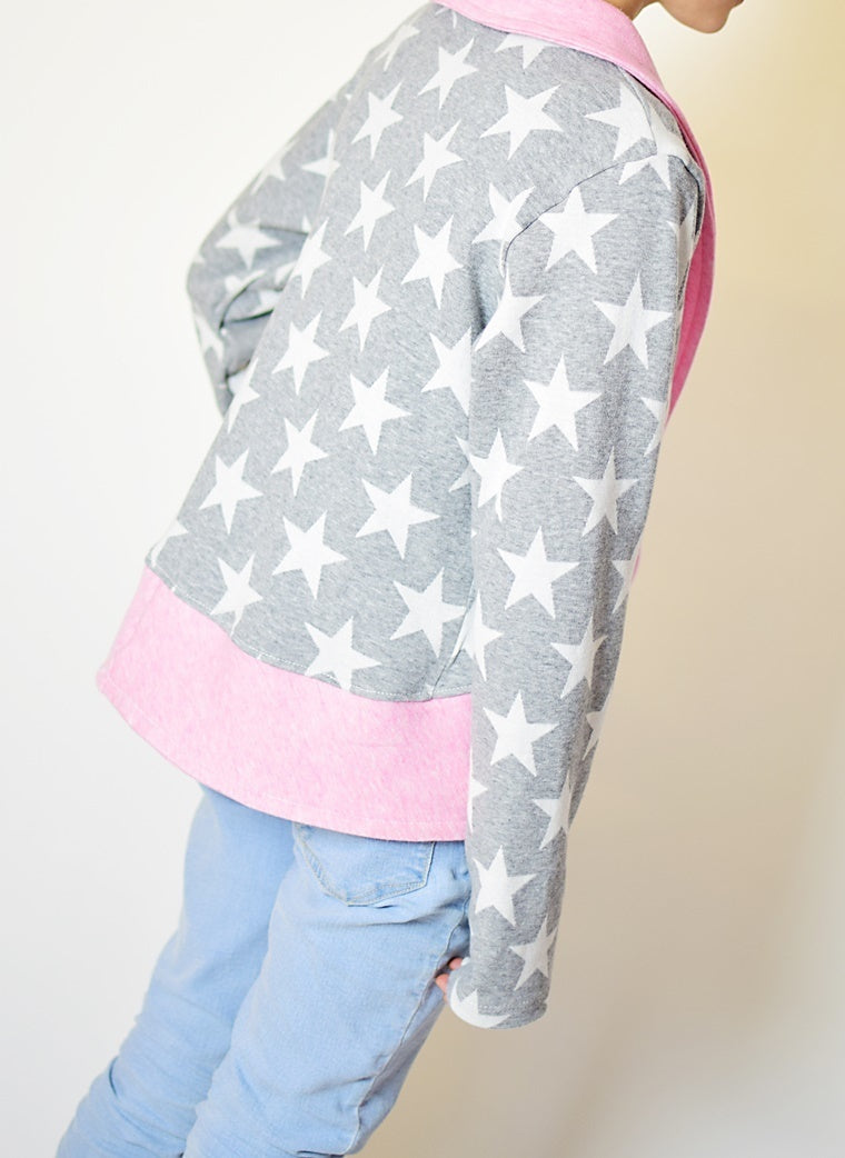 Ebook / Schnittmuster lillesol basics No.54 Cardigan mit Schalkragen *mit Video-Nähanleitung*