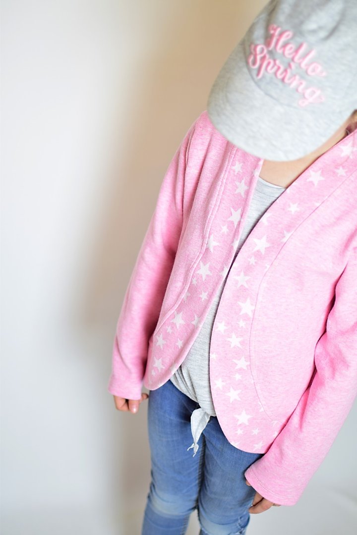 Ebook / Schnittmuster lillesol basics No.54 Cardigan mit Schalkragen *mit Video-Nähanleitung*