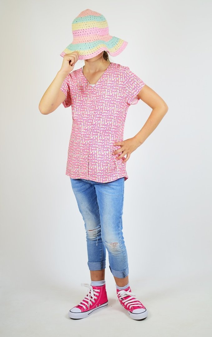 Ebook / Schnittmuster lillesol basics No.55 Marisol-Bluse * mit Video-Nähanleitung *