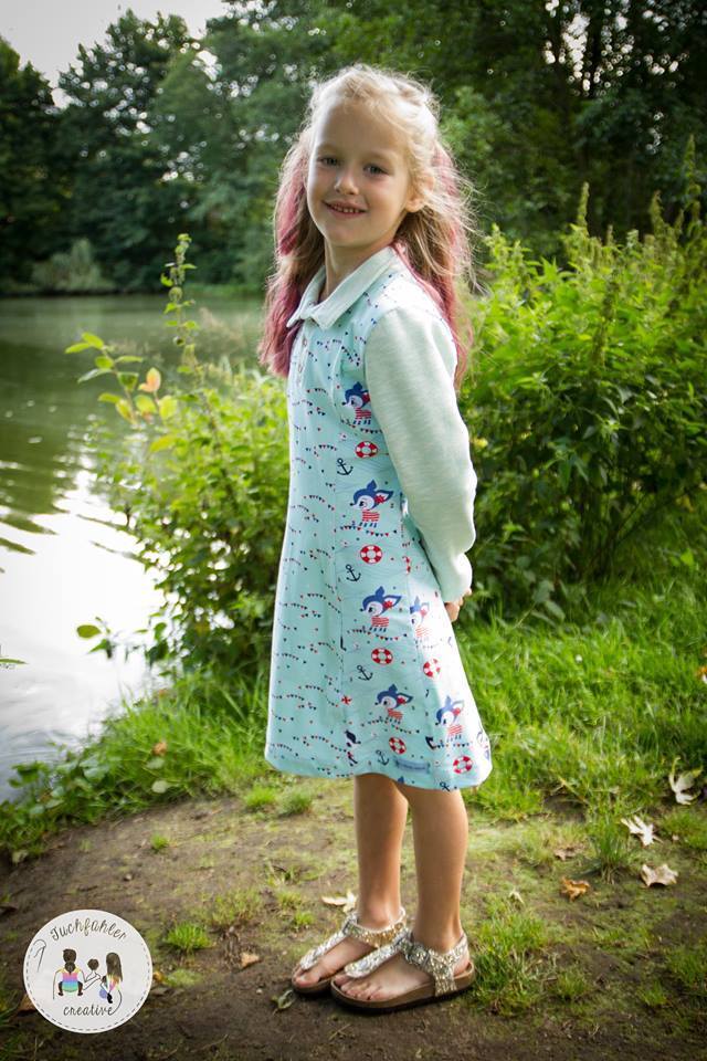 Designbeispiel: lillesol basics No.57 Polokleid & -Shirt