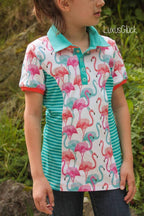 Designbeispiel: lillesol basics No.57 Polokleid & -Shirt