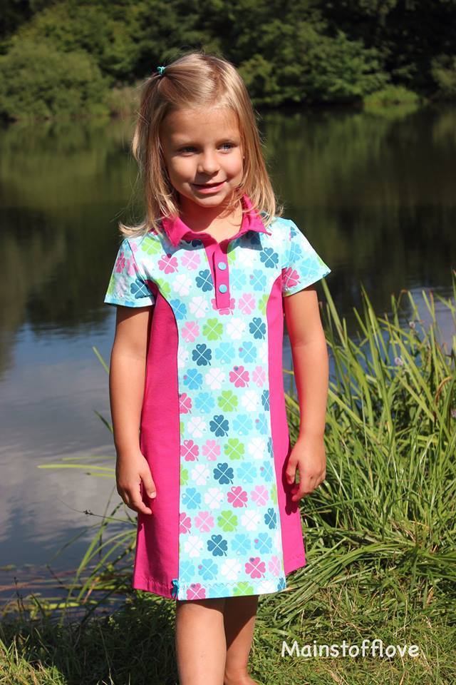 Designbeispiel: lillesol basics No.57 Polokleid & -Shirt